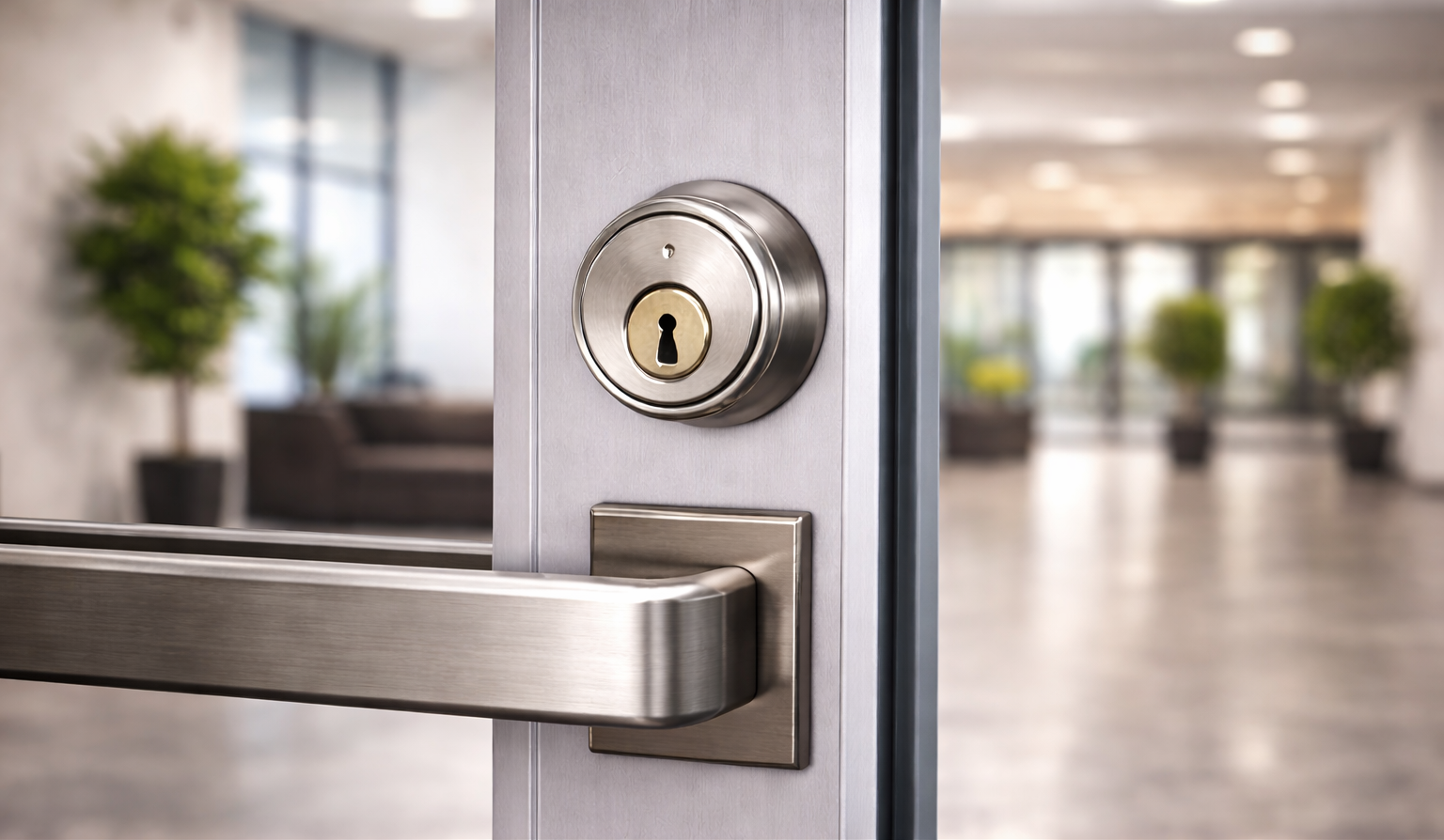 Commercial door lock